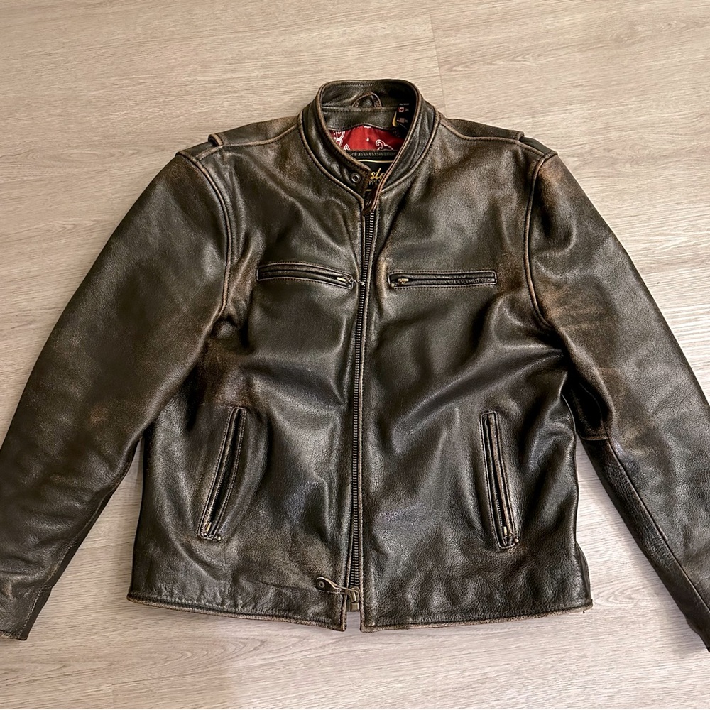 Masters Full Grain Leather bomber jacket